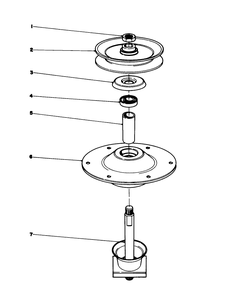 Spindle Assembly (39-5890) Diagram and Parts List for 57357 1000001 - 1999999 Toro Lawn Tractor
