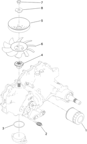 Rh Transaxle Assembly No. 126-9065 Diagram and Parts List for 29516 404320000 - 408863667 Toro Aerator