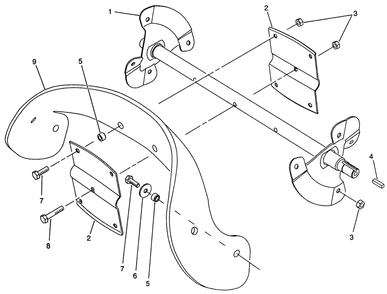 Rotor Assembly Diagram and Parts List for 38190 0000001 - 0999999 Toro Snow Blower