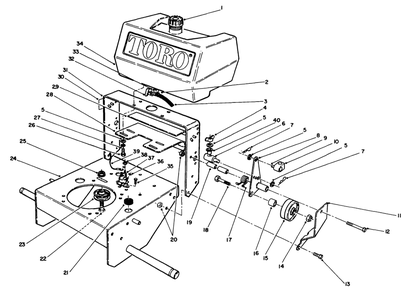 Part Location Diagram of 68-6990 Toro DISCONTINUED