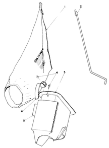 Bagging Kit No. 47-6510 (Optional) Diagram and Parts List for 16165C 6000001 - 6999999 Toro Lawn Mower