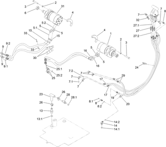 Part Location Diagram of 138-0778 Toro Motor-Hyd