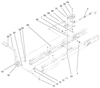 Traction, Clutching Assembly Diagram and Parts List for 71240 9900001 - 9999999 Toro Lawn Tractor