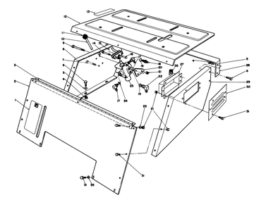 Seat Support Assembly Diagram and Parts List for 30754 60001 - 69999 Toro Lawn Tractor