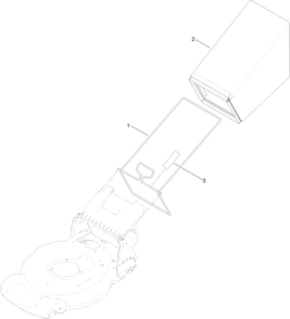 Rear Bag Assembly Diagram and Parts List for 21863 400000000 - 409999999 Toro Lawn Mower