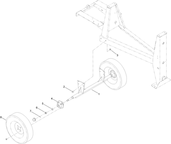 Part Location Diagram of ST32306 Toro Tire and Rim Asm