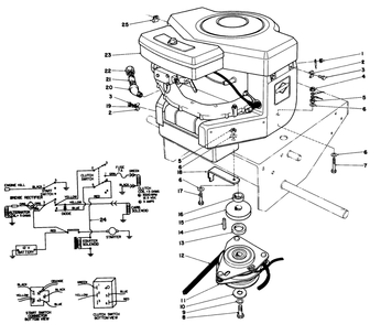Engine Assembly Diagram and Parts List for 30116 6000001 - 6999999 Toro Lawn Tractor Accessories
