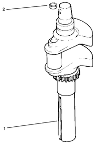 Crankshaft Diagram and Parts List for 72110 7900001 - 7999999 Toro Lawn Tractor