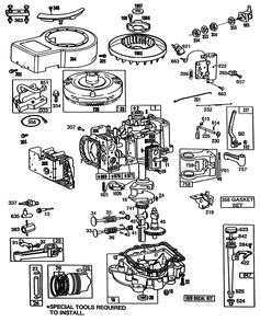 Briggs & Stratton Model No. 281706-0180-01 (Continued) Diagram and Parts List for 30103 9000001 - 9999999 Toro Lawn Tractor Accessories
