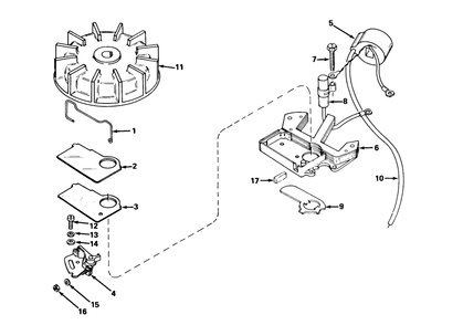 Magneto Model No. 610659 Diagram and Parts List for 31502 2000001 - 2999999 Toro Snow Blower
