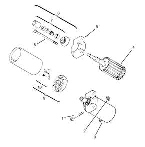 Starting System (Kohler Engine Cv14s-Ps1472) Diagram and Parts List for 72042 5900001 - 5900796 Toro Lawn Tractor