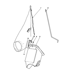 Bagging Kit No. 36-8380 (Optional) Diagram and Parts List for 21658 8000001 - 8999999 Toro Lawn Mower