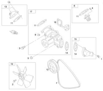Engine Assembly (Serial No. 99000001 & Up)(Model 73552) Engine Assembly (Serial No. 99001001 & Up)(Model 73590) Diagram and Parts List for 73552 9900001 - 9999999 Toro Lawn Tractor