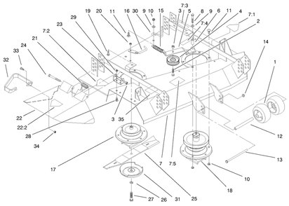 Part Location Diagram of 99-8526 Toro DEFLECTOR Assembly