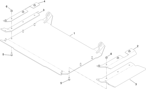 Discharge Tunnel Assembly No. 126-3317 Diagram and Parts List for 72028 412410000 - 412699999 Toro Lawn Tractor