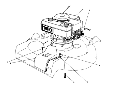 Engine Assembly Diagram and Parts List for 16775 6000001 - 6999999 Toro Lawn Mower