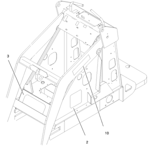 Decal Locations Diagram and Parts List for 22304 890001 - 899999 Toro Lawn Tractor Accessories