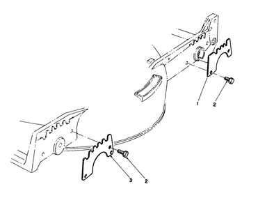 Wear Plate Model No. 49-4080 (Optional) Diagram and Parts List for 20325 2000001 - 2999999 Toro Lawn Mower