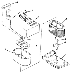 Air Cleaner-616-Z Diagram and Parts List for Y1-16OE02  Toro Lawn Tractor