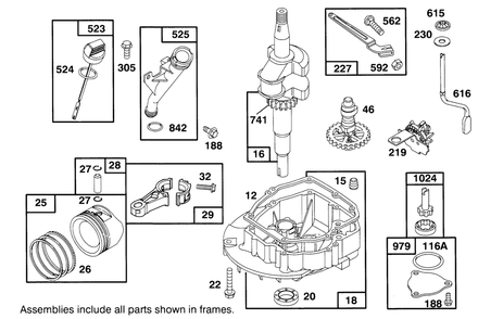 Engine Gts-150 Diagram and Parts List for 26635BC 5900001 - 5999999 Toro Lawn Mower