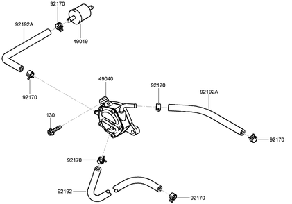 Fuel Tank And Fuel Valve Assembly Diagram and Parts List for 74965CP (290000001-290999999)(2009) Toro Lawn Mower