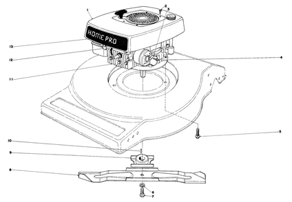 Engine Assembly (Model No.16820) Diagram and Parts List for 16830 9000001 - 9999999 Toro Lawn Mower