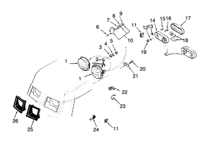 Electrical System Diagram and Parts List for 73421 3900001 - 3999999 Toro Lawn Tractor