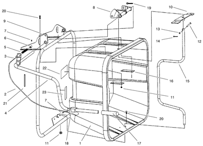 Part Location Diagram of 98-3621 Toro Cable