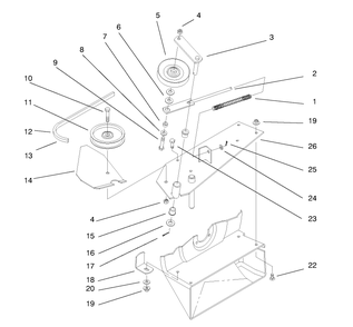 Drive Components Diagram and Parts List for 79301 7900476 - 7999999 Toro Lawn Tractor Accessories