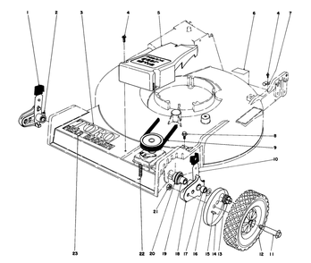 Front Wheel & Pivot Arm Assembly Diagram and Parts List for 20755 1000001 - 1999999 Toro Lawn Mower
