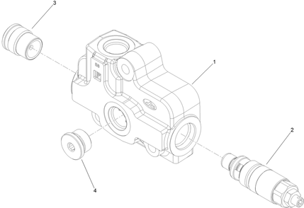 Valve Inlet Section Assembly No. 139-1337 Diagram and Parts List for 22983 410480000 - 411799999 Toro Lawn Tractor Accessories
