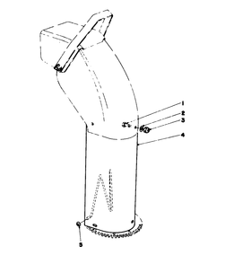 Chute Extension Kit 26-1100 (Optional) Diagram and Parts List for 38160 2000001 - 2999999 Toro Snow Blower