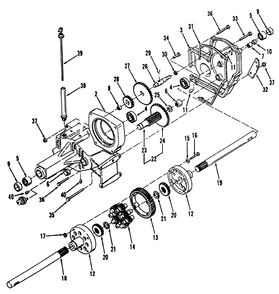 Transaxle 312-H, 416-H Diagram and Parts List for 31-10K803 2000001 - 2999999 Toro Lawn Tractor
