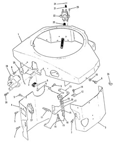 Section 10-Covers, Fuel Pump, Coil, Regulator & Governor Linkage Diagram and Parts List for Y1-16OE01  Toro Lawn Tractor