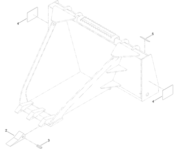 Stump Bucket Assembly Diagram and Parts List for 22573 318000001 - 318999999 Toro Lawn Tractor Accessories