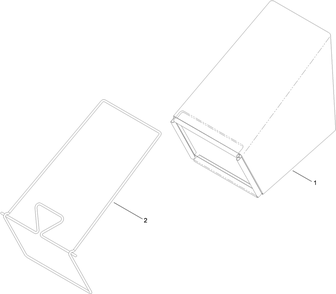 Bag And Frame Assembly Diagram and Parts List for 20838 401700000 - 409999999 Toro Lawn Mower