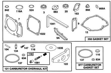 Engine Gts 150 Diagram and Parts List for 20821B 6900001 - 6999999 Toro Lawn Mower
