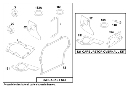 Engine Briggs & Stratton Model 135202-0263-01 Diagram and Parts List for 62924 7900001 - 7999999 Toro Leaf Blower / Vacuum