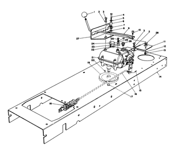 Transmission Linkage Assembly Diagram and Parts List for 56170 6000001 - 6999999 Toro Lawn Tractor Accessories