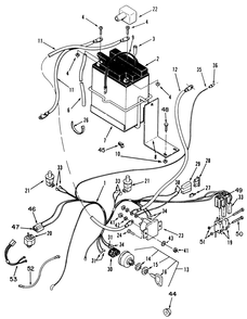 Electrical Assembly Diagram and Parts List for R3-12B602 2000001 - 2999999 Toro Lawn Tractor