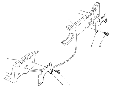 Wear Plate Kit No. 49-4080 (Optional) Diagram and Parts List for 20715C 5000001 - 5999999 Toro Lawn Mower