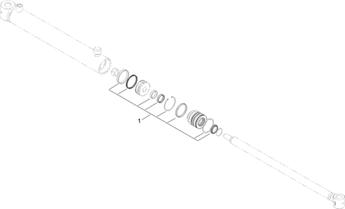 Hydraulic Cylinder Assembly No. 140-3558 Diagram and Parts List for 68141 414400369 - 999999999 Toro Lawn Tractor Accessories