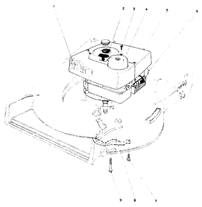Engine Assembly Diagram and Parts List for 10502 1000001 - 1999999 Toro Lawn Mower
