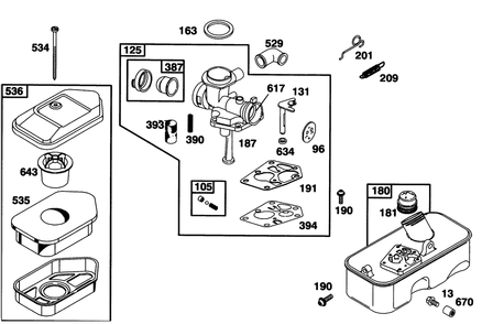 Engine Briggs & Stratton Model 95902-3154-01 Diagram and Parts List for 20431 39000001 - 39999999 Toro Lawn Mower