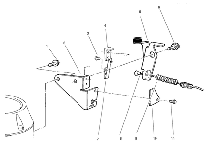 Brake Assembly Diagram and Parts List for 22701 790000001 - 799999999 Toro Lawn Mower