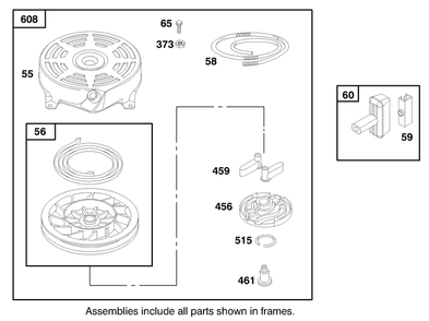 Engine Briggs & Stratton Model 12f802-1767-E1 Diagram and Parts List for 20804 9900001 - 9999999 Toro Lawn Mower