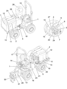 Decal Assembly Diagram and Parts List for 25530T 323000000 - 999999999 Toro Lawn Tractor Accessories