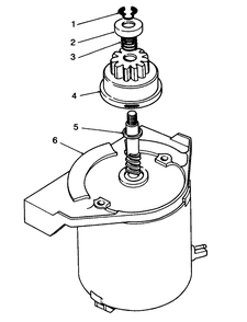 Starter Motor Assembly Diagram and Parts List for 26625B 3900001 - 3999999 Toro Lawn Mower