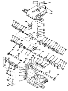 Peerless Transaxle Model No. 801f Diagram and Parts List for 57400 8000001 - 8999999 Toro Lawn Tractor