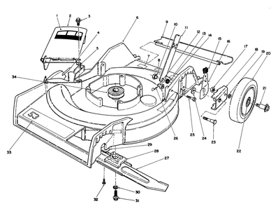 Housing Assembly Diagram and Parts List for 16212WG 0000001 - 0999999 Toro Lawn Mower
